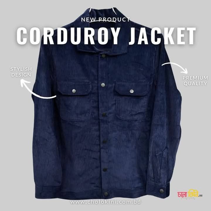 Premium Corduroy Jackets - Royal Blue